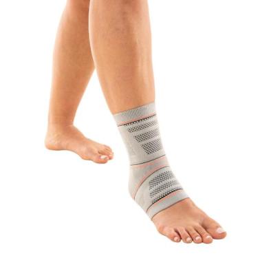 Imagem de N1 Sport Tornozeleira Training Fechada Cinza GG Knit 3D com Compressão