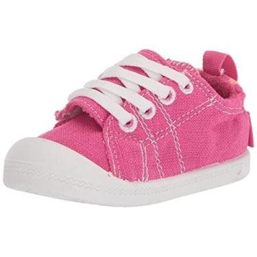 Imagem de Roxy Tênis unissex infantil Tw Bayshore Slip on, Rosa choque, 5 Little Kid
