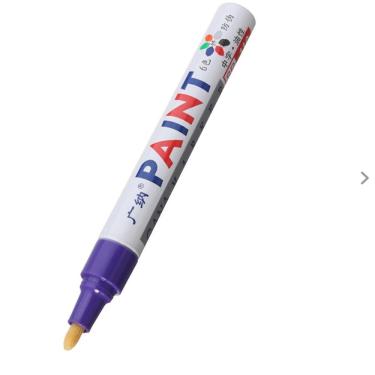 Imagem de Caneta Permanente para Retoque em Pinturas - Tinta Marcador P/ Pneu