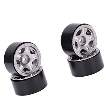 Imagem de Cubo de roda RC, conveniente de usar, fácil de instalar, cubo de roda 1/24 para axial (titânio)