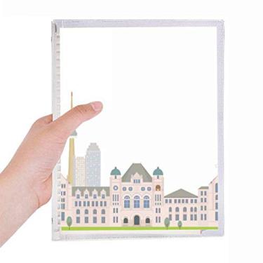 Imagem de Caderno de desenho em aquarela Canada Landmark City com folhas soltas e diário recarregável