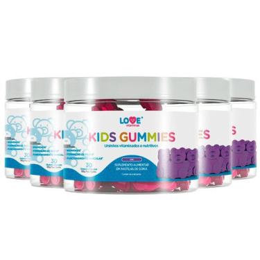 Imagem de 5X Kids Gummies Inove Nutrition 30 Gomas Sabor Uva