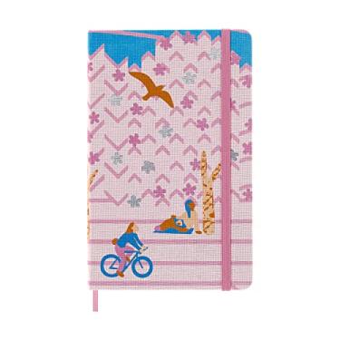 Imagem de Caderno Moleskine LESU05QP060, 2022, Sakura Limited Edition, tamanho grande, largura 5 x altura 21 cm (13 x 21 cm), pautado horizontal, bicicleta