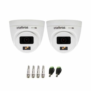 Imagem de Kit 02 Câmeras Intelbras VHD 1220 D G7 Full Color Interna e Externa com Alta Definição Full HD 1080p Visão Noturna 20m + Conectores