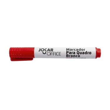 Imagem de Marcador para Quadra Branco Recarregável 1 UN - Jocar Office, Vermelho