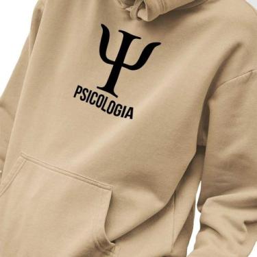 Imagem de Blusa Moletom Masculino Estampado Psicologia Simbolo em Algodão Fio 30