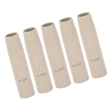 Imagem de 5 Pçs Bico Tocha de Soldagem Acessório Tocha de Soldagem Anti Vara Revestimento Protetor Bocal do Soldador Substituição Dicas Titular Kit (JL-200A)