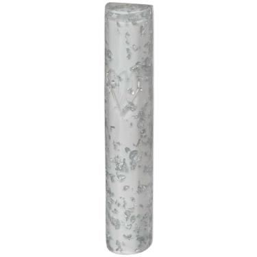 Imagem de MUNDO JUDAICO Capa de poliresina com glitter branco Mezuzah, 12 cm