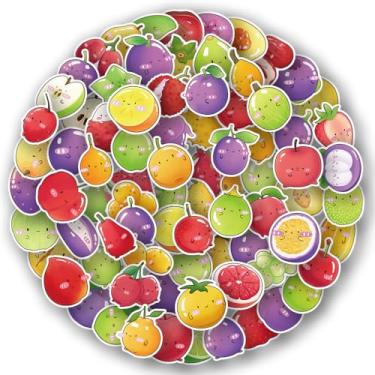 Imagem de 200 adesivos de frutas, adesivos mistos de frutas fofas para crianças, adolescentes, adultos, decorações de festa de frutas, adesivos coloridos à prova d'água VSCO para garrafa de água, scooter,