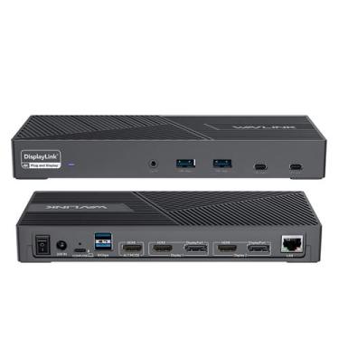 Imagem de Estação de Ancoragem Tripla WAVLINK DisplayLink 4K 60Hz