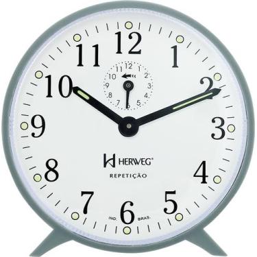 Imagem de Relógio Despertador Antigo A Cordas Herweg 2320