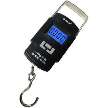 Imagem de Balança Digital Portátil De Mão Para Bagagem, Pesca Até 50kg - B-MAX