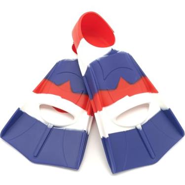 Imagem de Barbatanas de treinamento de natação, nadadeiras infantis, nadadeiras confortáveis adequadas para crianças, iniciantes, meninas, meninos, adultos (2C-CaiGuo, M)