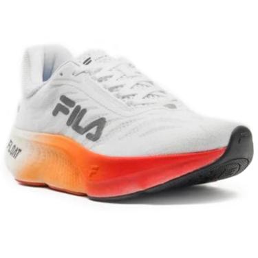 Imagem de Tênis Fila Float Maxxi 2 Masculino - Branco e Laranja