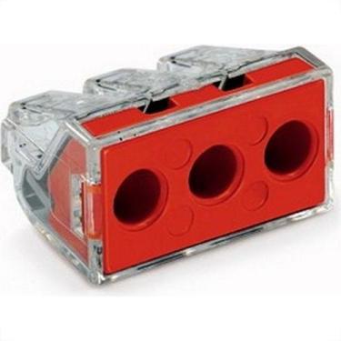 Imagem de Conector Wago Pressao 3 Polos - 2,5 A 6Mm - 41A. - 773-173 - Kit C/10 