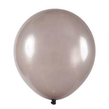 Imagem de Balão De Látex Metalizado Prata - 8 Polegadas - 50 Unidades