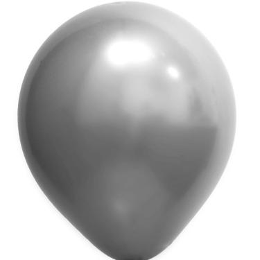 Imagem de Balão Cromado Prata - 16 Polegadas - 12 Unidades