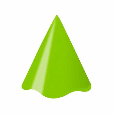 Imagem de Chapéu De Aniversário Verde Claro Liso - 8 Unidades