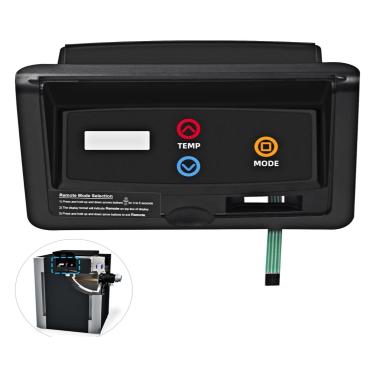 Imagem de IHOUMEX 009491F/009492F Bisel de controle com membrana de decalque de interruptor compatível com painel de controle de aquecedor de piscina Raypak R185B, R265B, R335B, R405B ID Aquecedores digitais de
