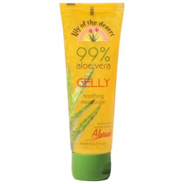 Imagem de Lily Of The Desert Gelly Moisturizer – 99% Gel orgânico de Aloe Vera para a pele, cuidados pós-sol com Aloe, óleo de vitamina E e vitamina C para alívio de queimaduras solares, 4 ml
