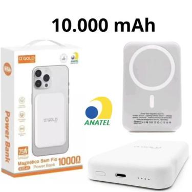 Imagem de PowerBank Carregador Portátil 10000 mAH Magnético Compatível Com Iphon