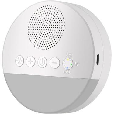 Imagem de Aparelho de Som Ruído Branco Útero Ninar Acalmar Bebê Criança Relaxante Dormir Staright White Luz de respiração suave 15/30/60