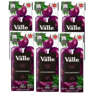Imagem de Suco - Nectar Del Valle Uva 200ml 6 Unidades
