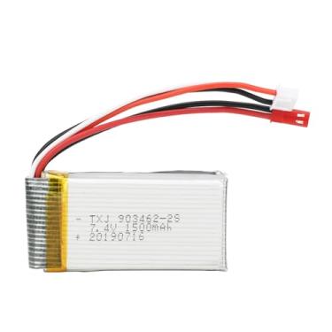 Imagem de Mbeysaq Bateria de substituição universal 7,4 V 1500 mAh para helicóptero WLtoys V913 RC - Melhore o desempenho de controle e reparo