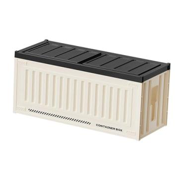 Imagem de Generic Caixa de gerenciamento de cabos de mesa, suporte para régua de energia, caixa protetora para régua de energia para escritório, mesa e casa, hub USB