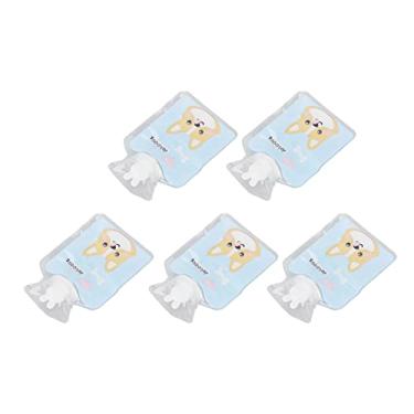 Imagem de ZJchao Bolsa de Garrafa de água Quente Espessada Espessada Em Pvc Explosão à Prova de Vazamento de água Larga de água Morta (Padrão de cachorro azul)