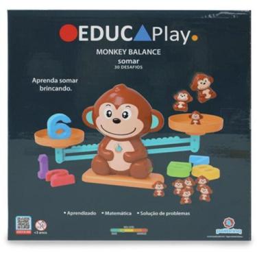 Imagem de Brinquedo Educativo Educaplay Monkey Balance Somar - Polibrinq