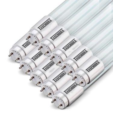 Imagem de Kit 10 Lâmpadas Tubo Led T8 9,9w 60cm G13 Taschibra Bivolt 6500k Luz F