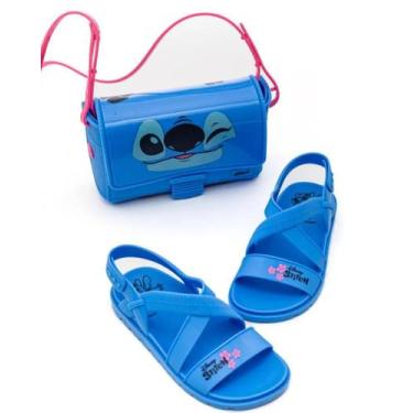 Imagem de Sandalia Disney Stitch Menina + Bolsa Do Stitch 23269, 28, Azul, Rosa