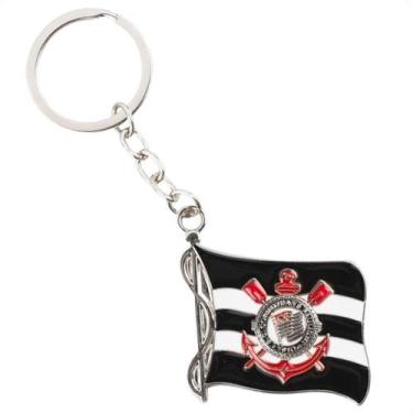 Imagem de Chaveiro Metal Bandeira Corinthians Sccp Oficial Ref. RE013_1 - Mileno
