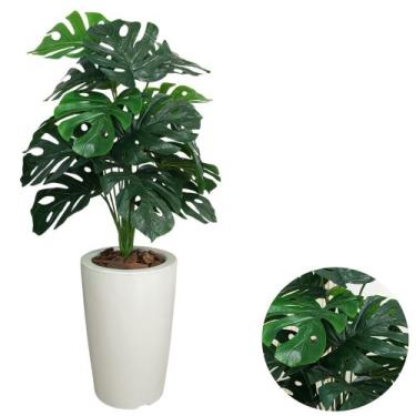 Imagem de Planta Artificial Costela De Adão Com Vaso Cone Polietileno - PlantaIm