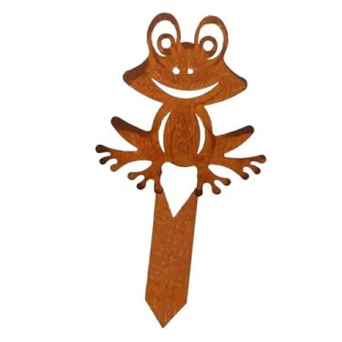 Imagem de Whtkoph Estaca de Jardim, Placa de Quintal, Estátua, Ornamento Decorativo, Decoração Externa, Silhueta de Metal de Sapo, para Passarelas Fora de Casa