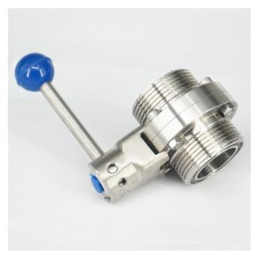 Imagem de WVAIUPIX Válvula de conexão de união de rosca tipo T de aço inoxidável 38 mm 38 mm 304 de 38 mm