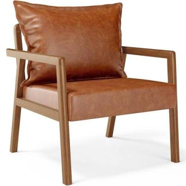 Imagem de Poltrona Decorativa Para Sala De Estar E Living Alícia B04 material si