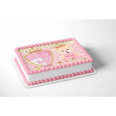 Imagem de Papel arroz para bolo aniversário festa comemoração chá de bebê ursinh