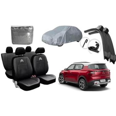 Imagem de Capa de couro +Capa de cobrir + Limpador de para - brisa - Citroen C3 air cross 21-24