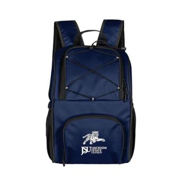 Imagem de Logo Brands NCAA Jackson State Tigers Mochila térmica flexível com 24 latas – Forro à prova de vazamento, parte superior e alças de ombro – Cooler portátil para portas traseiras, praia e eventos ao ar