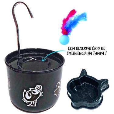 Imagem de Bebedouro Para Gato Tipo Fonte Preto - DM SOLUÇÕES