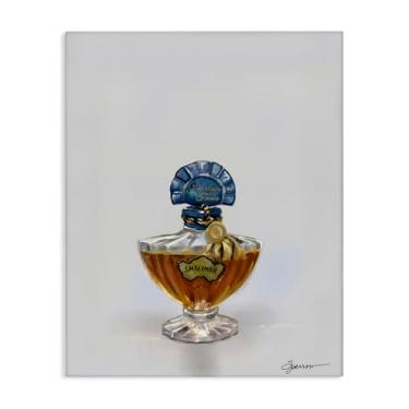 Imagem de Stupell Industries Arte de parede em tela de frasco de perfume de luxo clássico, design por Mary Sparrow, 76 x 61 cm