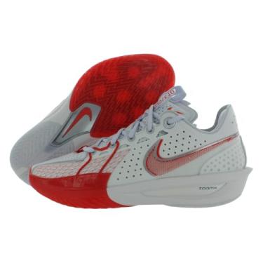 Imagem de Nike Tênis de basquete G.T. Cut 3 (DV2913-001, preto/verde vintage), Summit branco/vermelho picante/cinza futebol, 43 BR