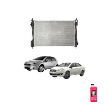 Imagem de Kit Radiador Punto 1.6/1.8 2008 + Aditivo Radiador Etaniz 1 Litro