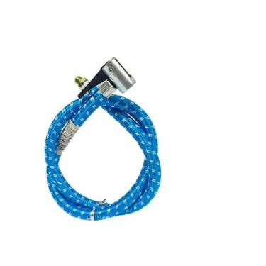 Imagem de Mangueira Flexível 70 cm para Encher Pneus – Compatível com Bombas e Compressores – Rosca Metálica e Conector de Encaixe