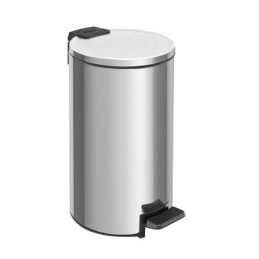 Imagem de Lixeira Loop Aço Inox Polido Balde Interno e Pedal 5 Litros - Tramontina 94547/005