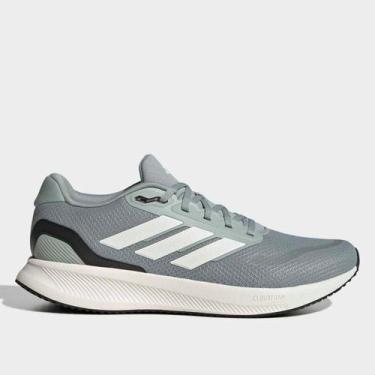 Imagem de Tênis Adidas Runfalcon 5 Masculino, Verde, Branco, 38