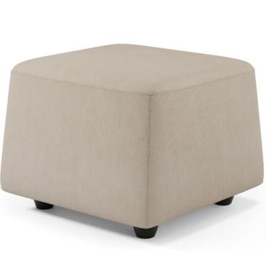 Imagem de Puff Decorativo Orgânico Para Sala Living Morelo M05 Linho Bege - Lyam