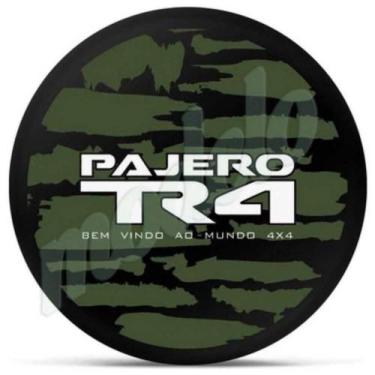 Imagem de Capa de Estepe Personalizada Pneu aro 17 Exclusiva para Pajero TR4 4WD